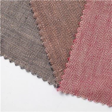 Natural Linen Herringbone Fabric