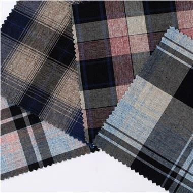 Plaid Denim Fabric