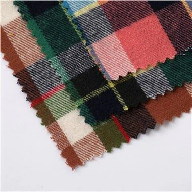 Yarn Dyed Plaid Flannel Fabric