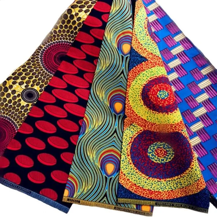 100% Cotton Wax Print Fabric factory